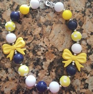 Girls handmade bubble necklace